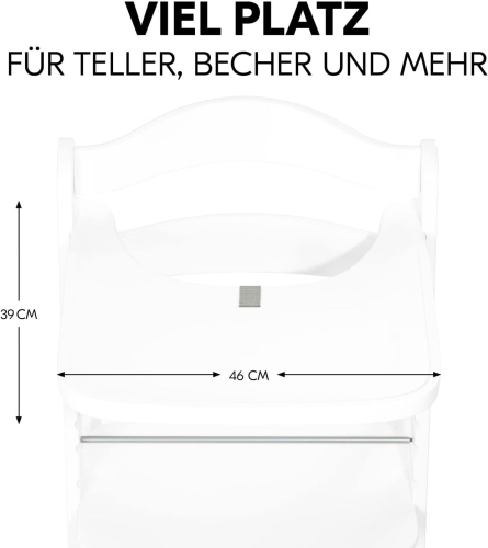 Hauck tacka stolik Wooden Tray do wysokiego krzesła Alpha+ z drewna bukowego z certyfikatem FSC