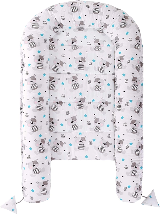 Medi Partners kokon niemowlęcy komplet 5 częściowy szary