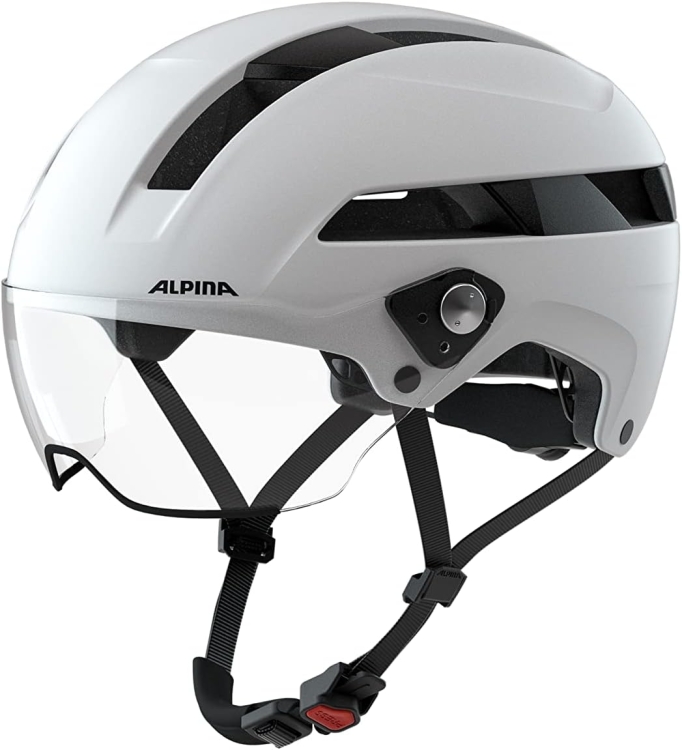 ALPINA SOHO VISOR -kask z okularami 51-56 biały