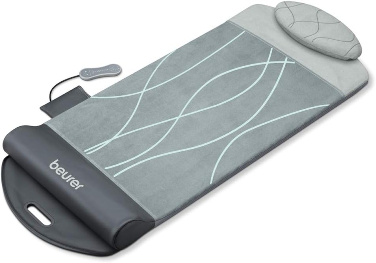 Beurer MG 280 mata do jogi i stretchu, do rozciągania mięśni i relaksu, mata do masażu karku, ramion i pleców, składana