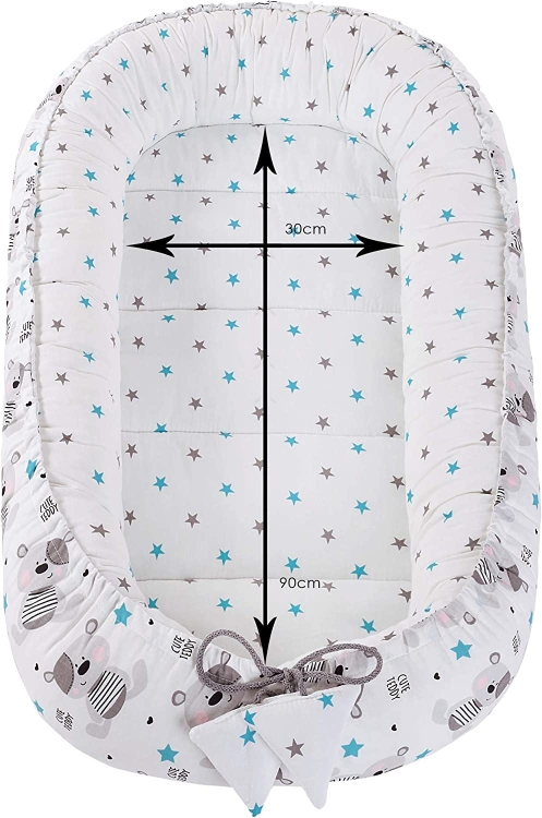 Medi Partners kokon niemowlęcy komplet 5 częściowy szary