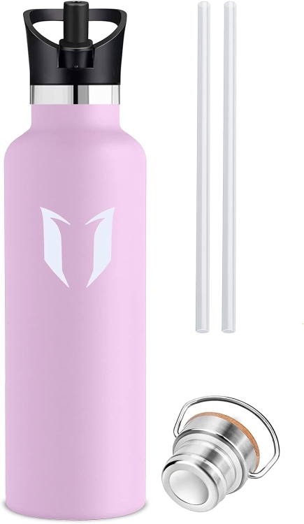 Super Sparrow Butelka na wodę ze stali nierdzewnej - 500 ml różowy