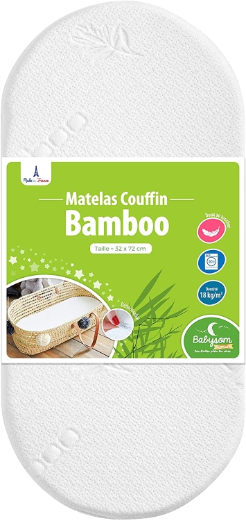 Materac Babysom do kołyski kosza wózka chicco hug 72x32cm