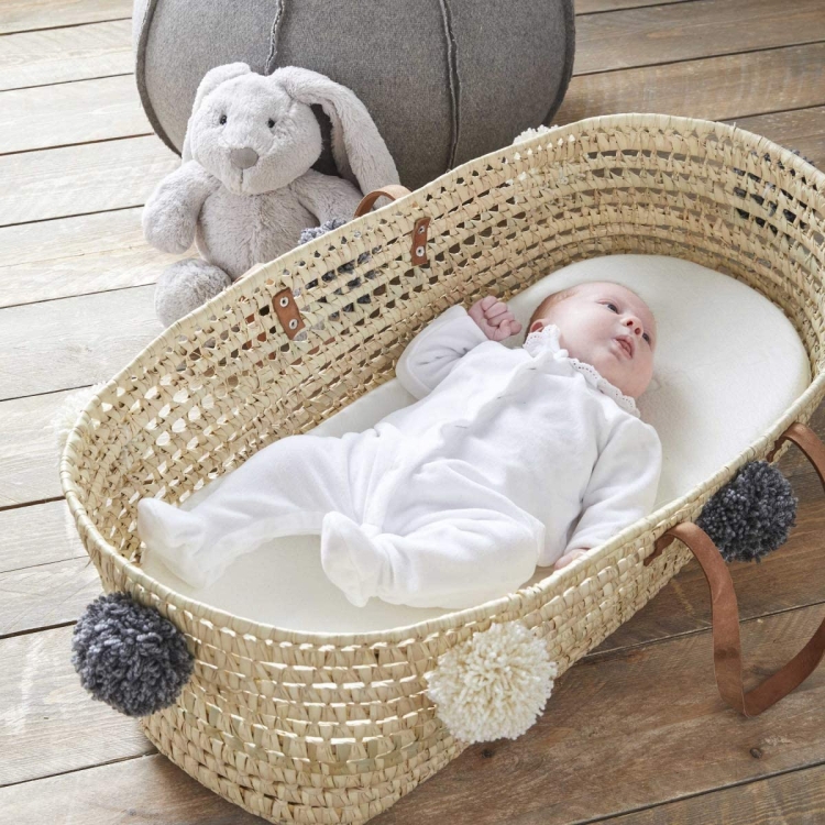 Materac Babysom do kołyski kosza wózka chicco hug 72x32cm