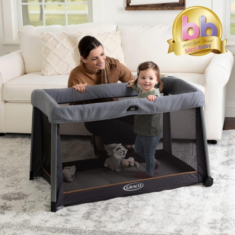 Graco FoldLite łóżeczko turystyczne kompaktowe lekkie 6,7 kg do ok. 3 lat 63,5 x 119 cm