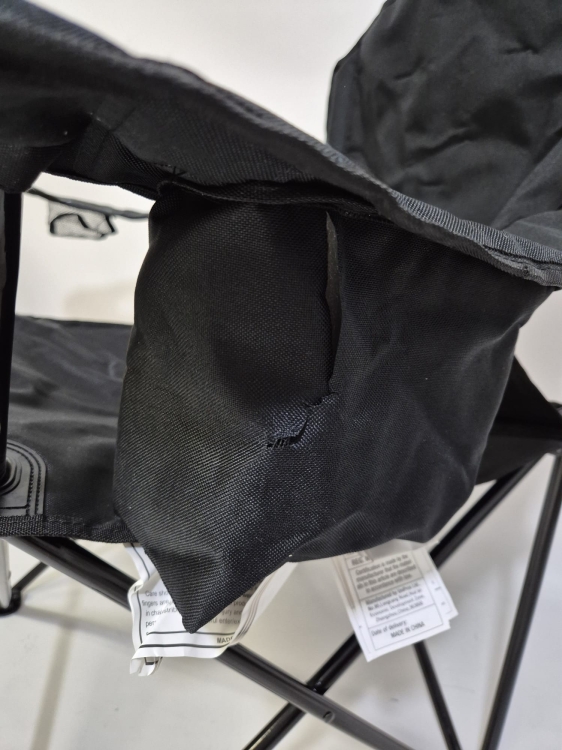 Amazon Basics Extra Large do 100 kg krzesełko turystyczne kempingowe składane