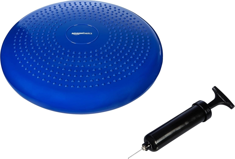 Amazon Basics okrągła poduszka do balansowania pompowana