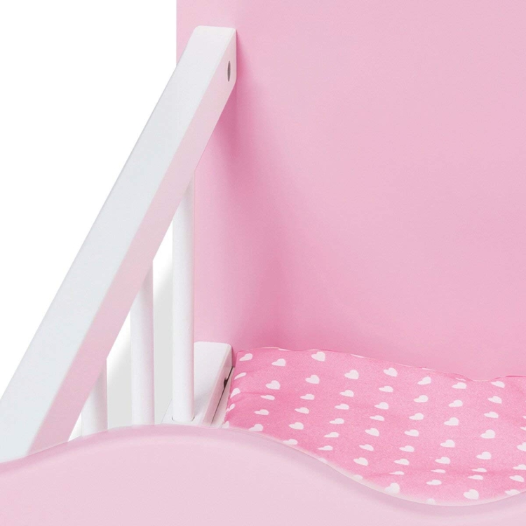 OUTLET Pinolino łóżeczko drewniane dla lalek Jasmin pościel