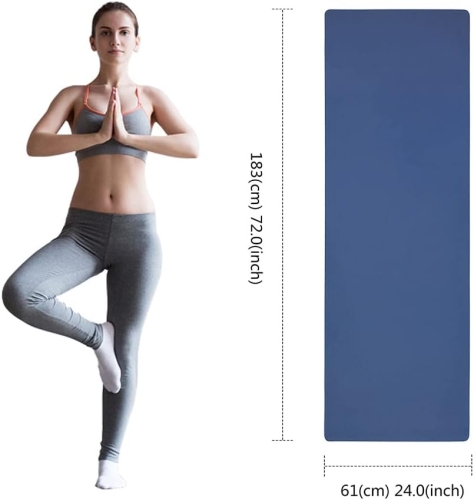 Oak & Tea Gimnastyka Mata do jogi Fitness Antypoślizgowa 183x61x0,6cm