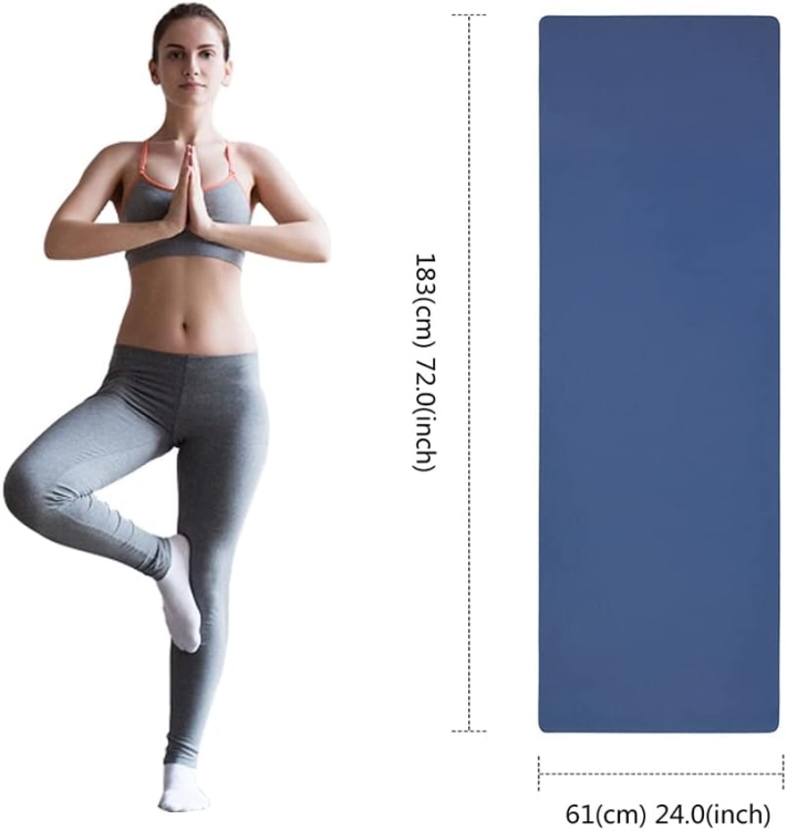 Oak & Tea Gimnastyka Mata do jogi Fitness Antypoślizgowa 183x61x0,6cm