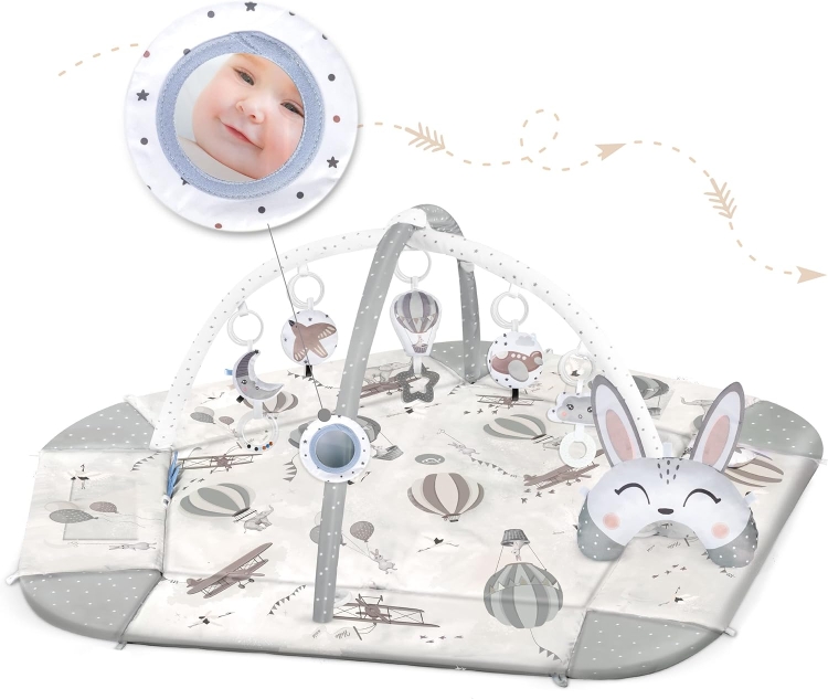 Nukido Mata edukacyjna interaktywna XXL 5w1 mata dla dzieci Retro