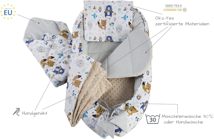 Medi Partners kokon niemowlęcy komplet 5 częściowy