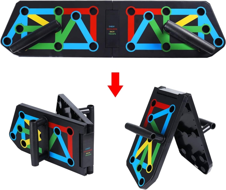 LAMZIEN 13 in 1 Push Up Board do ćwiczeń Wielofunkcyjna deska z uchwytami do pompek
