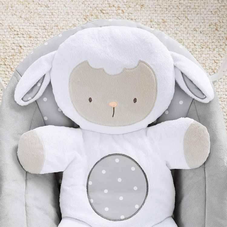 BRIGHT STARTS Huśtawka dla niemowląt Comfort2Go Przytulna owieczka do 9 kg OUTLET