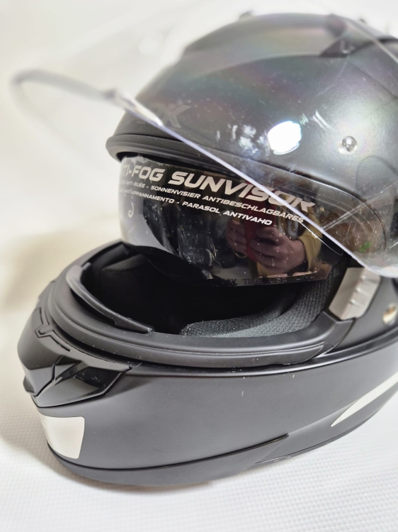 SHARK SHARK, Kask motocyklowy na całą twarz Ridill, black mat, M