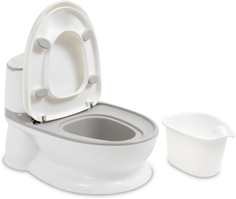 Interbaby- Biały nocnik Baby WC mini toaleta ze spłuczką