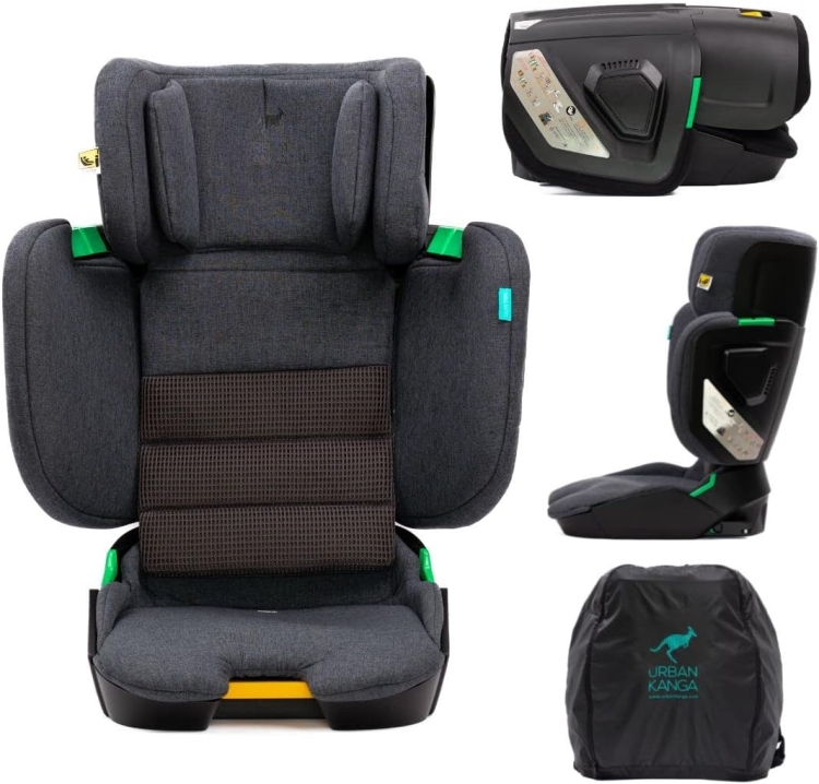 Fotelik samochodowy Isofix Urban Kanga Wallaroo 2.0  100 - 150 cm składany