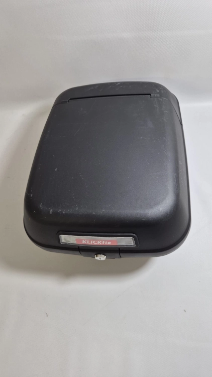 Klickfix 2179813300 CityBox na bagażnik czarny, 34,5 x 44 x 23  z zamkiem