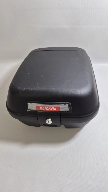 Klickfix 2179813300 CityBox na bagażnik czarny, 34,5 x 44 x 23  z zamkiem