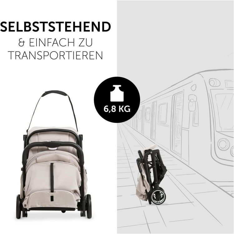 hauck wózek spacerowy Travel N Care dla dzieci ładowność do 25 kg lekka kompaktowa używany