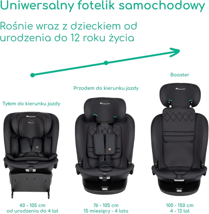 Bebeconfort RevolveFix 360 i-Size fotelik samochodowy 40-150 cm obrotowy isofix