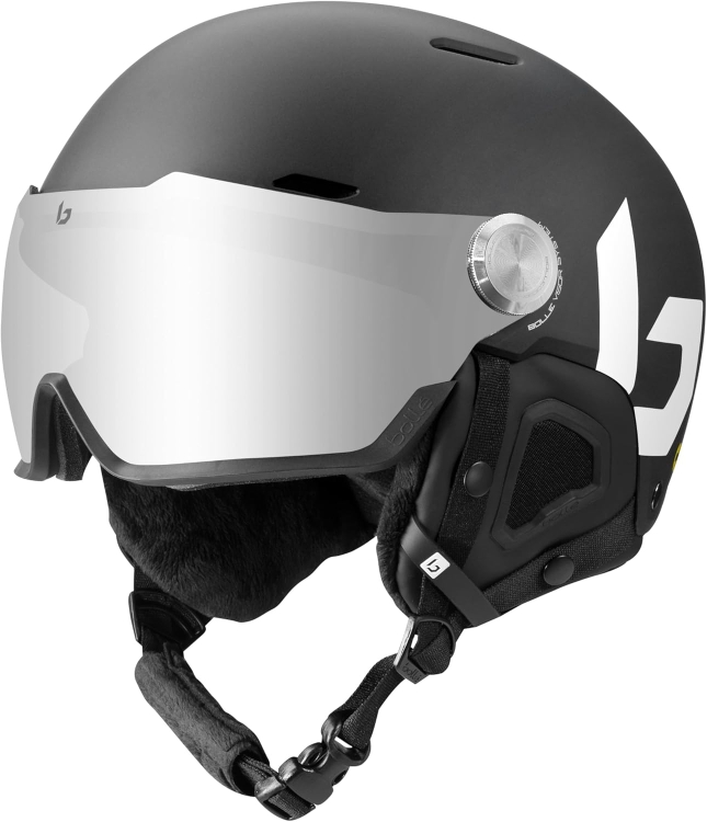 bolle MIGHT VISOR Black Matte L 59-62 cm kask narciarski z wizjerem