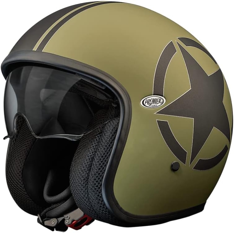 Premier Vintage Star Kask motocyklowy z wizjerem L