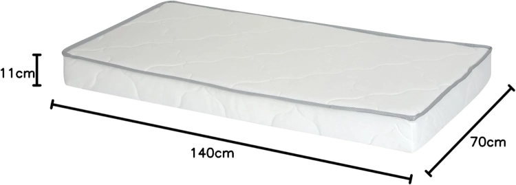 Tineo 70x140x10 cm - Materac dla niemowląt dwustronny lato / zima