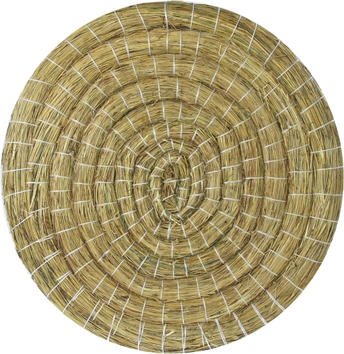 Okrągły krążek słomkowy Deluxe – Ø 80 cm | grubość: 8 cm | niebiesko-czerwony, tarcza celująca do łuku i strzały