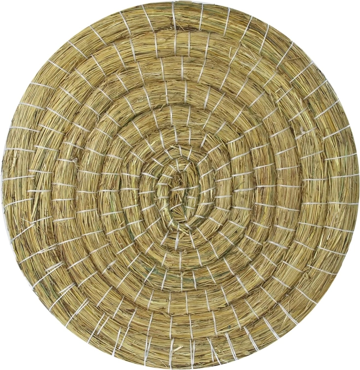 Okrągły krążek słomkowy Deluxe – Ø 80 cm | grubość: 8 cm | niebiesko-czerwony, tarcza celująca do łuku i strzały