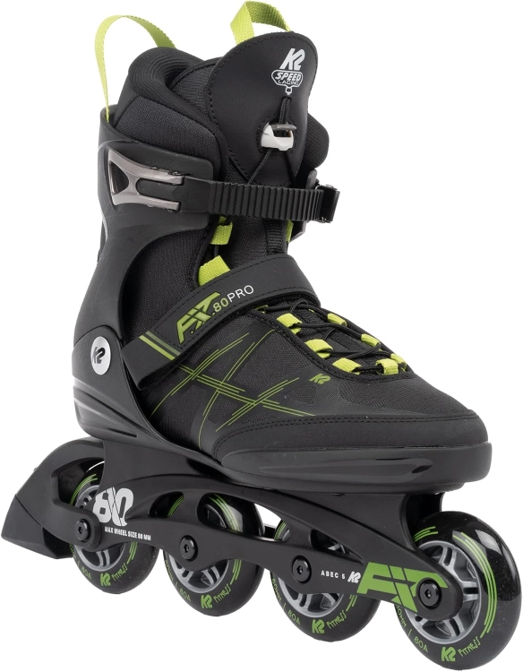 K2 Łyżworolki męskie F.I.T. 80 Pro black/olive rozm 42