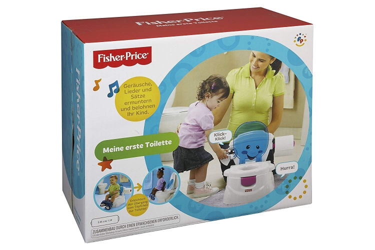 OUTLET Fisher-Price Meine erste Toilette FISHER PRICE Nocnik grający toaleta JĘZYK Tylko NIEMIECKI