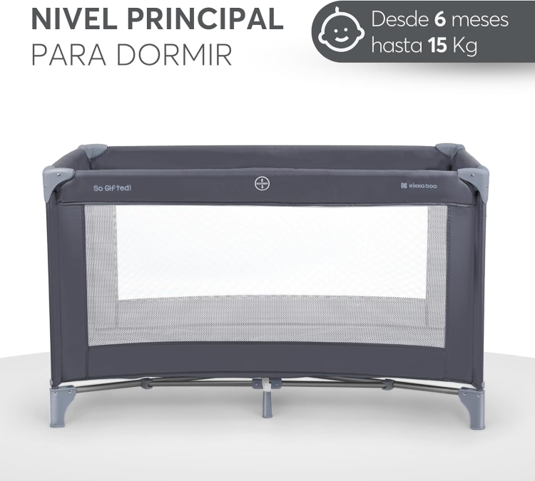KikkaBoo SO Gifted Travel Cot łóżeczko turystyczne 120x60