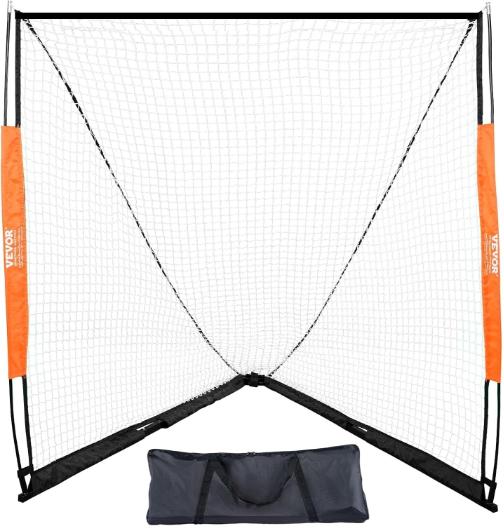 VEVOR Cel do lacrosse, siatka do lacrosse 1,8 x 2,1 m, przenośna bramka do lacrosse