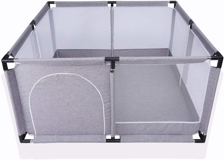 Star Ibaby Oxford XL - Ultralekki kojec dla dziecka z siatkowymi bokami i mocnym płótnem 120 x 120 cm