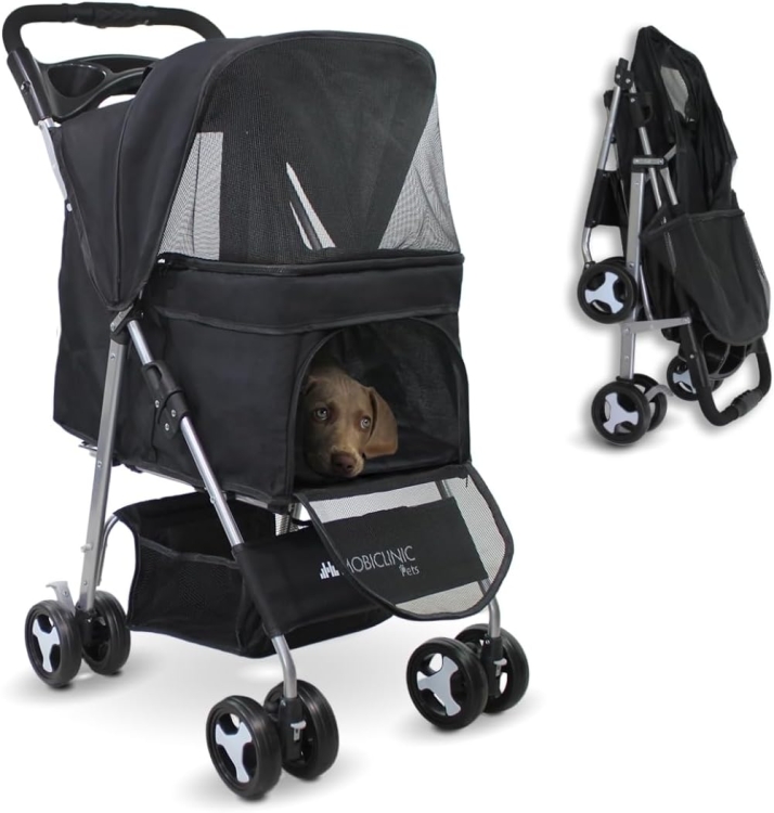 Mobiclinic pets, Składany wózek dla psa, Do 15 kg, Małych psów,