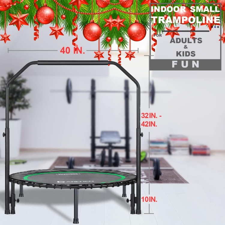 Trampolina Darchen 200 kg z uchwytem Mini do ćwiczeńdla dorosłych fitness 100 cm
