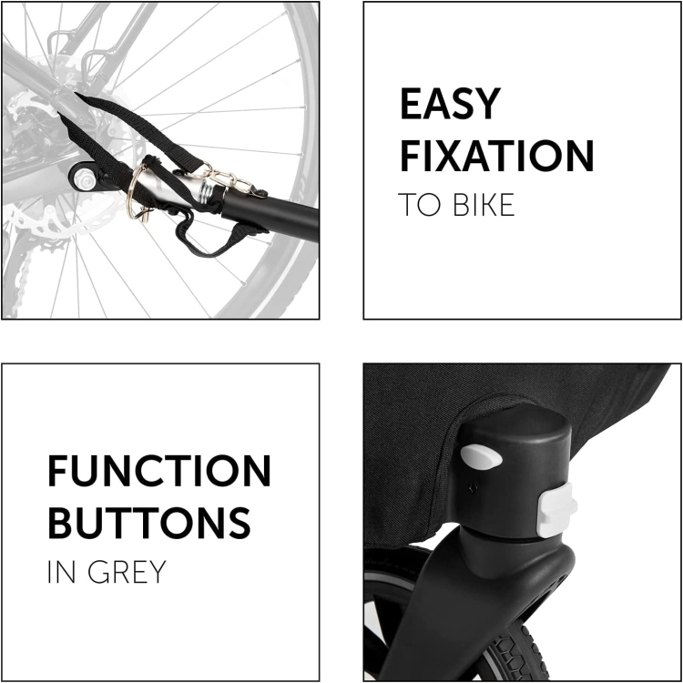 HAUCK DRYK DUO przyczepka rowerowa podwójna / WÓZEK SPACEROWY