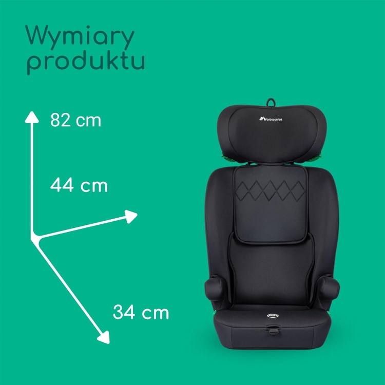 Bebeconfort Ever i-Safe, Ewolucyjny Fotelik Samochodowy, 15 Miesięcy - 12 Lat, 76-150 cm,