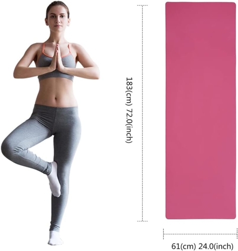 Oak & Tea Gimnastyka Mata do jogi Fitness Antypoślizgowa 183x61x0,6cm