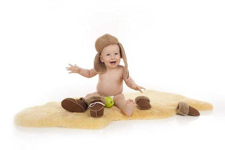 NATURALNY DYWANIK KAISER owcza wełna wkładka 90/100cm