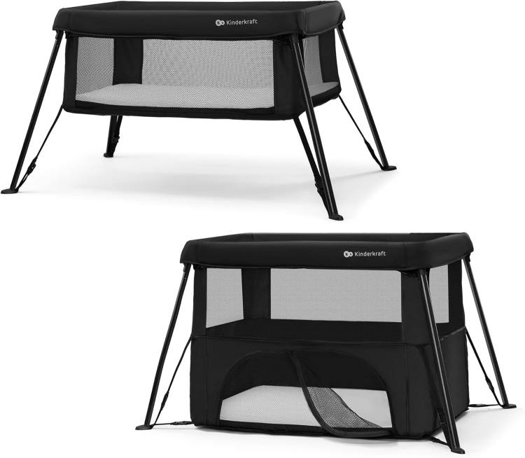 Outlet Cami 3 w 1 łóżko podróżne - Czarne - Kinderkraft