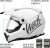 Kask motocyklowy motocrossowy crossowy fullface WESTT rozm. M 57-58cm biały