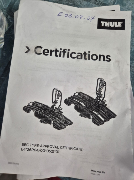 Platforma rowerowa THULE EasyFold XT F 2 9655 (na 2 rowery) na hak