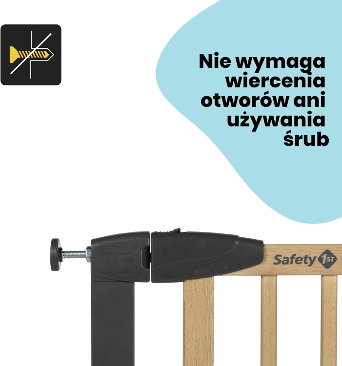 Safety 1st Simply Close Wood bramka ochronna na schody 80-87 cm