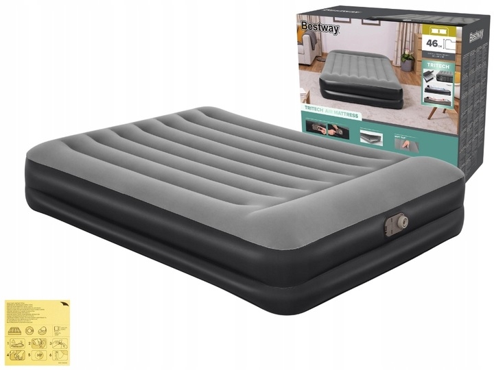 Materac Dmuchany Dwuosobowy Łóżko do Spania z Pompką 230V Bestway MODEL2025