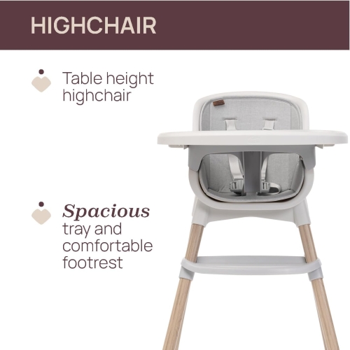 Chicco Zest Plus Wysokie Krzesełko do karmienia, Ewolucyjne Krzesło dla dzieci od 6 miesięcy do 40 kg