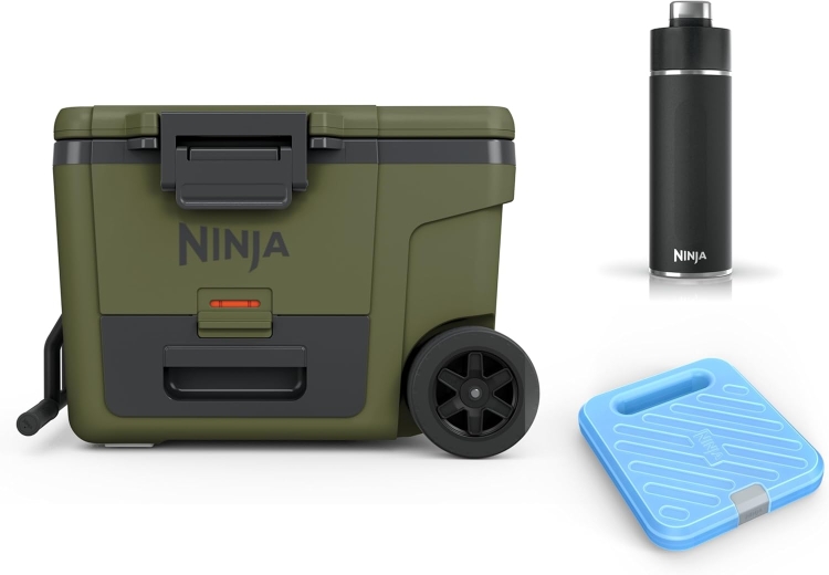 Ninja FrostVault Wytrzymały izolowany pojemnik chłodzący z butelką Ninja Thirsti i wkładem chłodzącym