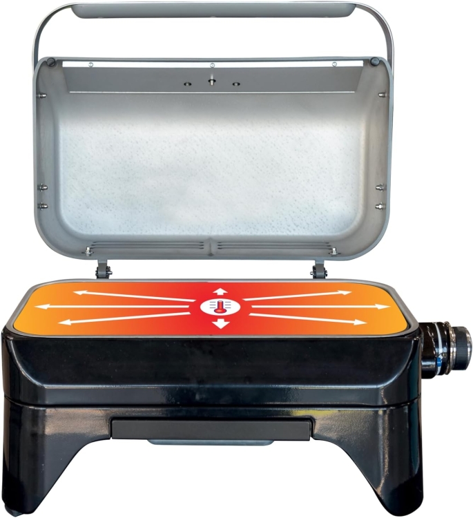 Campingaz Attitude2go Electric grill stołowy, do użytku wewnątrz i na zewnątrz, przenośny, moc 2200 W
