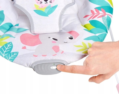 OUTLET Bright Starts Leżaczek niemowlęcy Flamingo wibracje